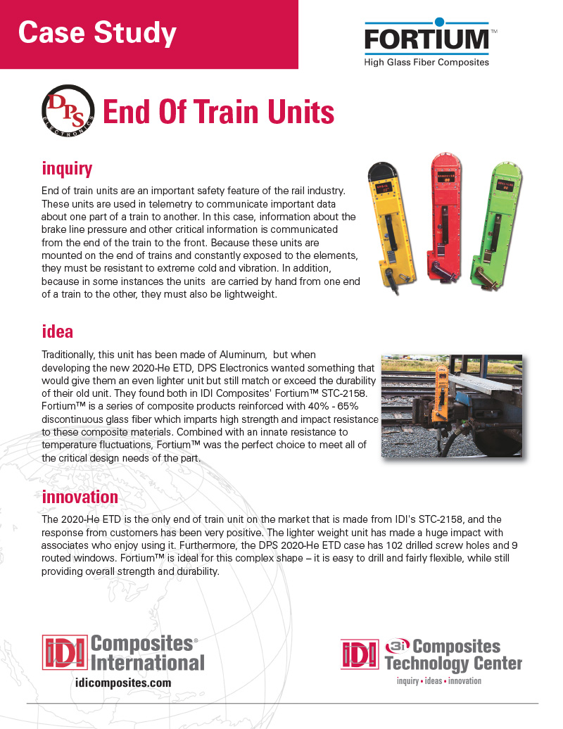 End of Train Unit Case Study