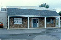 The outside of Industrial Dielectrics from the 1970's.