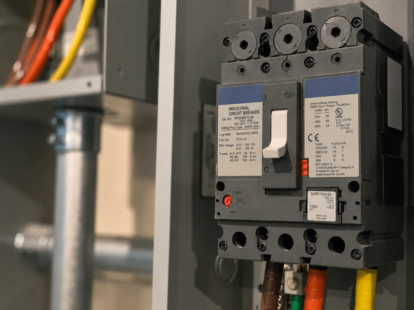 A picture of a nondescript circuit breaker.