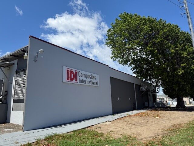 A picture of IDI Composites International's manufacturing plant site in Puerto Rico.